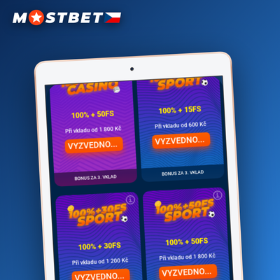 Mostbet bonus za registraci v podobě dárkové krabice se 125% dorovnáním vkladu