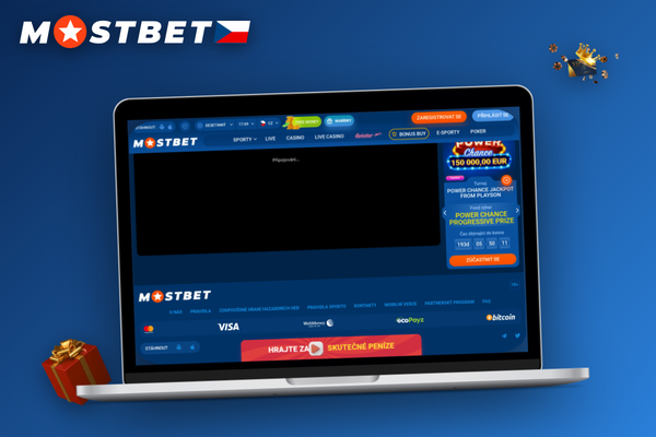 Registrační formulář Mostbet affiliate programu na notebooku s checklistem
